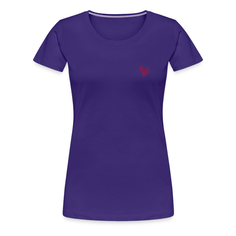 Maglietta Premium da donna | Spreadshirt | Collect Hearts - viola