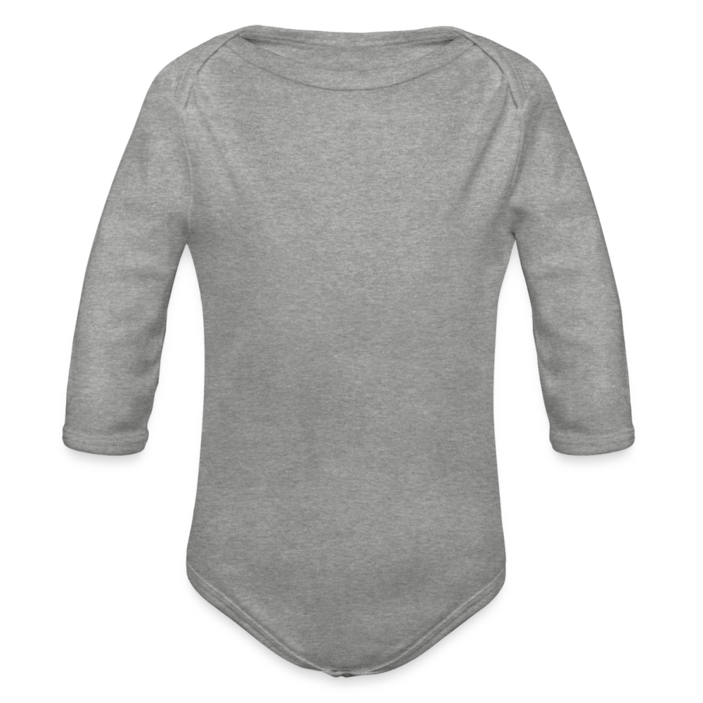 Body ecologico per neonato a manica lunga | Spreadshirt - grigio melange