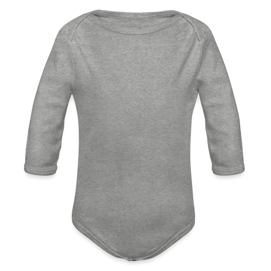 Body ecologico per neonato a manica lunga | Spreadshirt - grigio melange