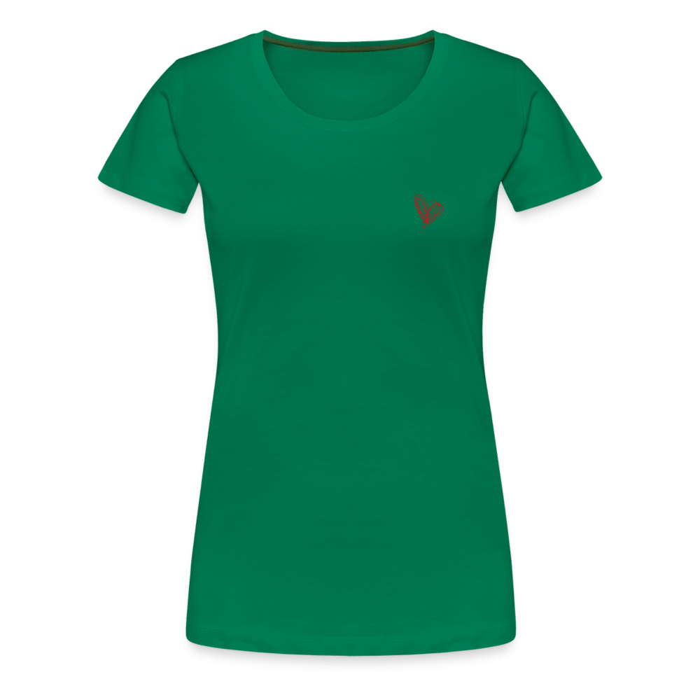 Maglietta Premium da donna | Spreadshirt | Collect Hearts - verde kelly