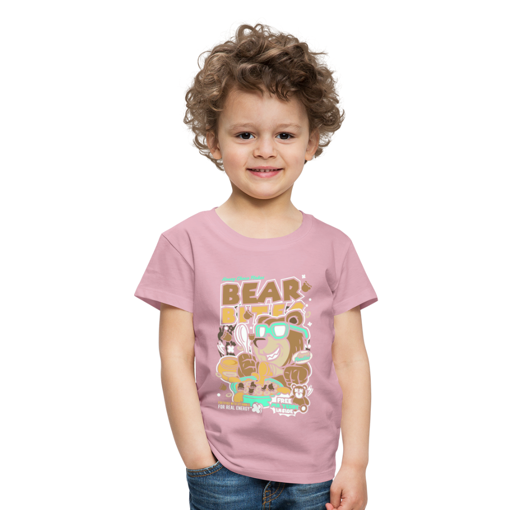 Maglietta Premium per bambini | Spreadshirt | Bear Bites - rosa chiaro