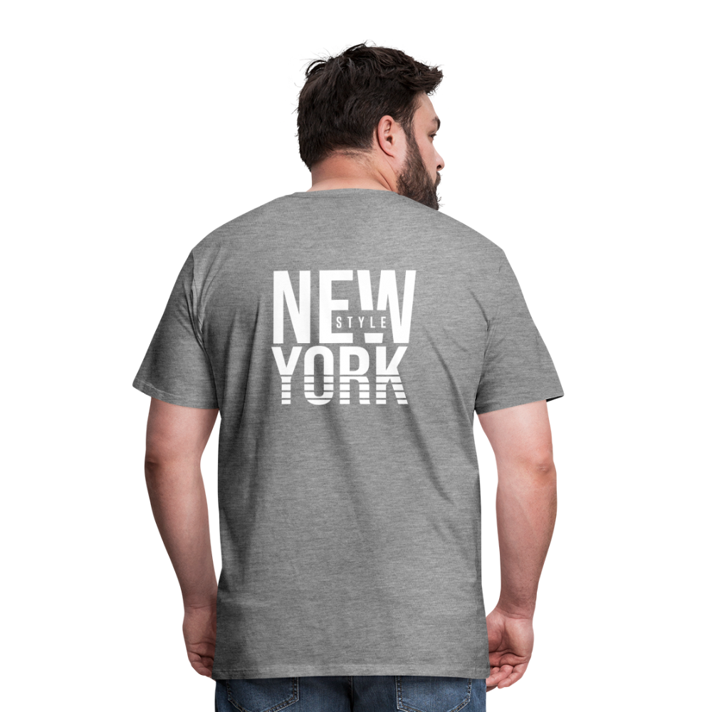 Maglietta Premium da uomo | Spreadshirt | New York Style - grigio melange