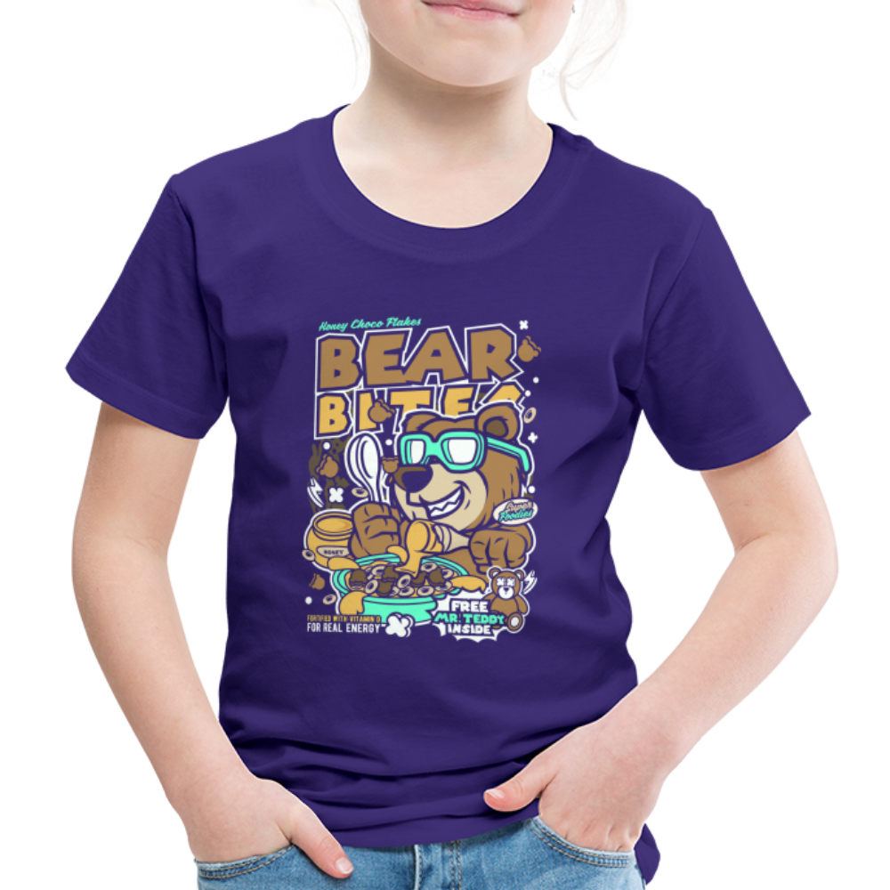 Maglietta Premium per bambini | Spreadshirt | Bear Bites - viola