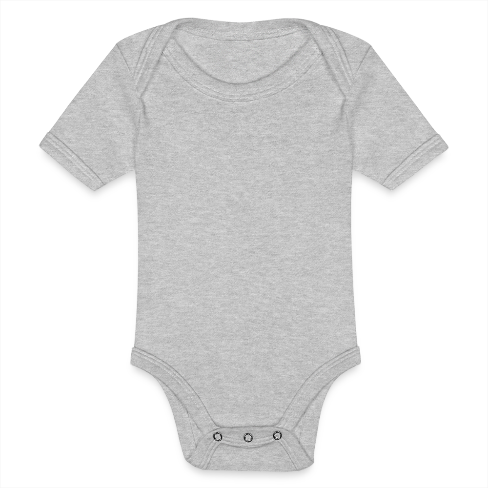 Body ecologico per neonato a manica corta | Spreadshirt - grigio melange