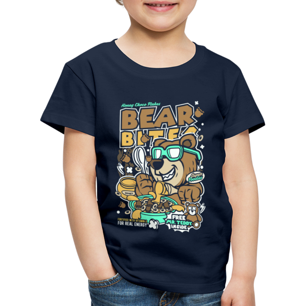 Maglietta Premium per bambini | Spreadshirt | Bear Bites - navy