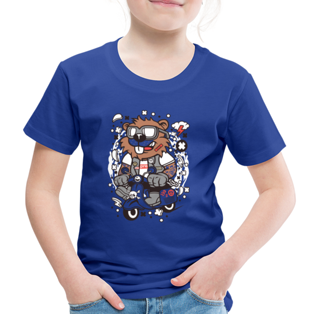 Maglietta Premium per bambini | Spreadshirt | Beaver Scooterist - blue royal