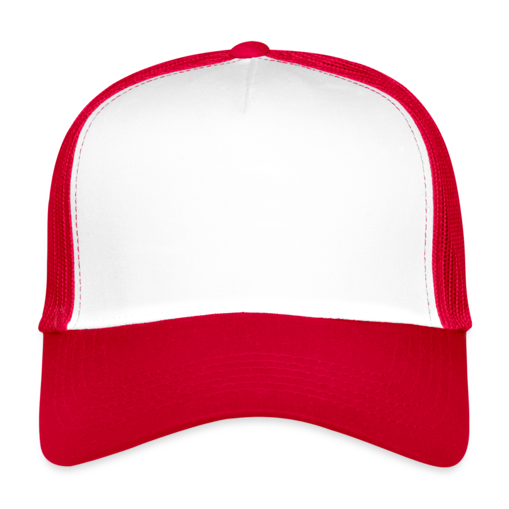 Trucker Cap | Beechfield - bianco/rosso