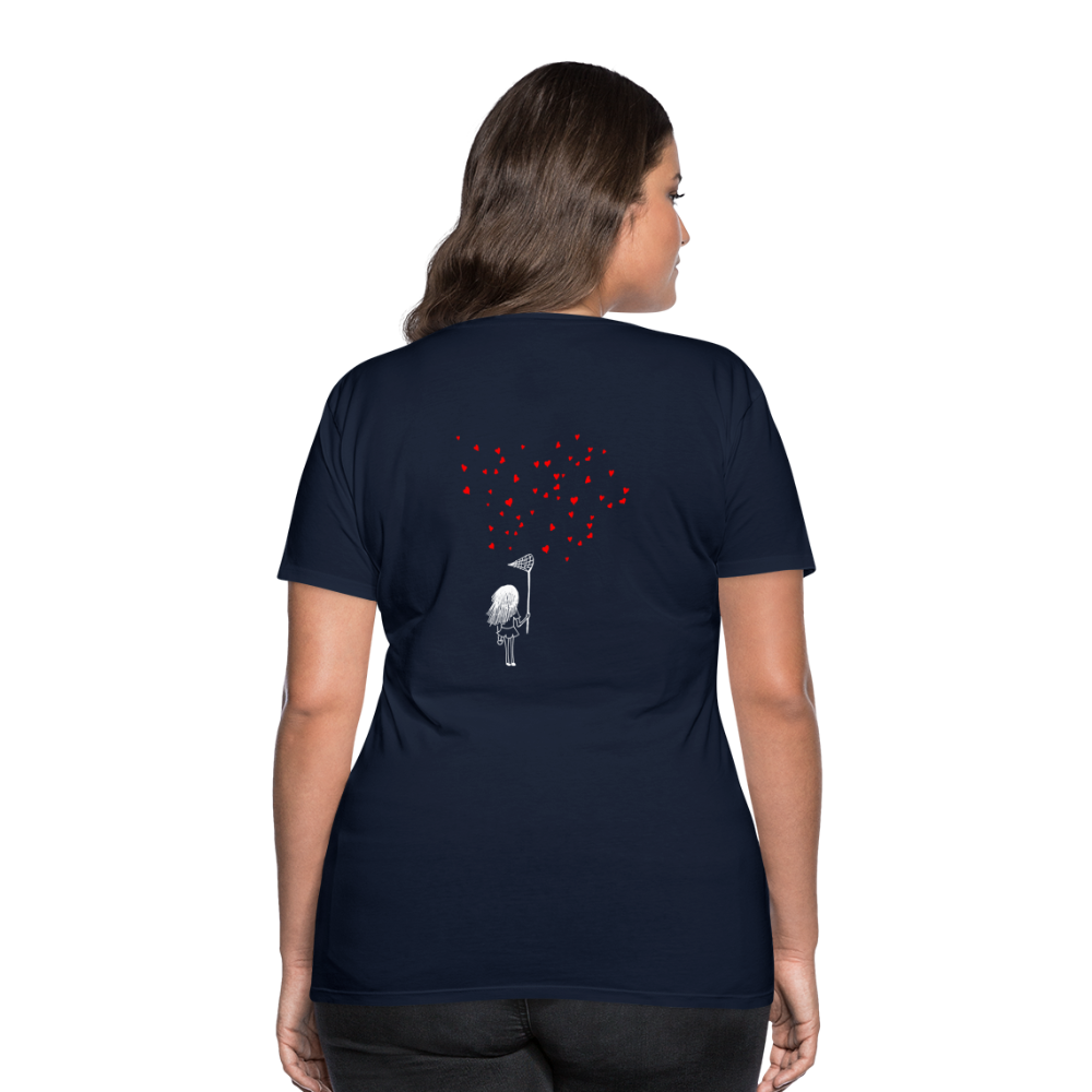 Maglietta Premium da donna | Spreadshirt | Collect Hearts - navy