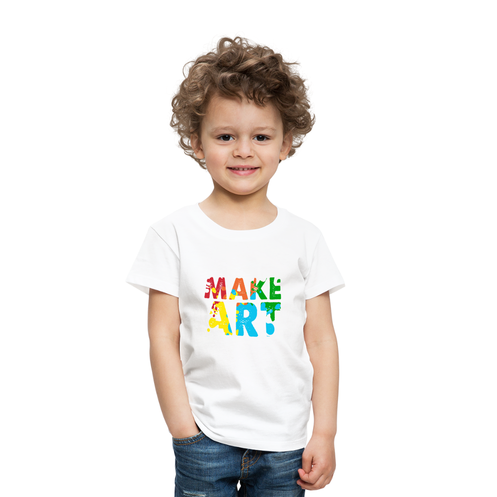 Maglietta Premium per bambini | Spreadshirt | Make Art - bianco