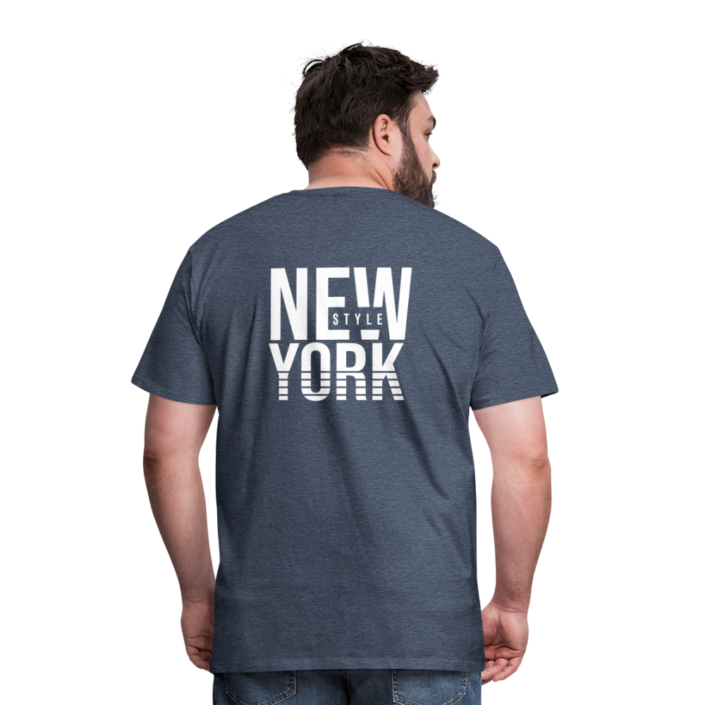 Maglietta Premium da uomo | Spreadshirt | New York Style - bluastro