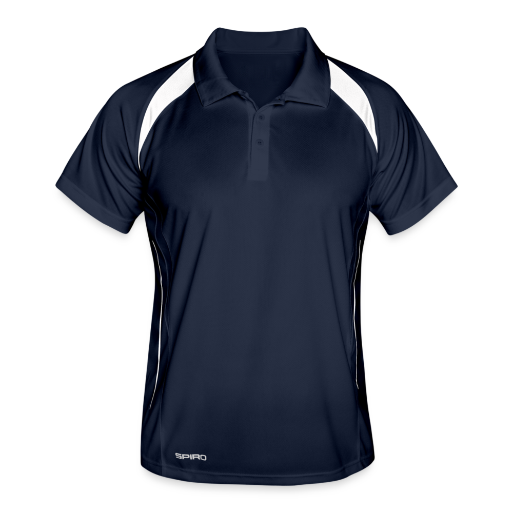 Polo traspirante per uomo | Spiro - navy/bianco