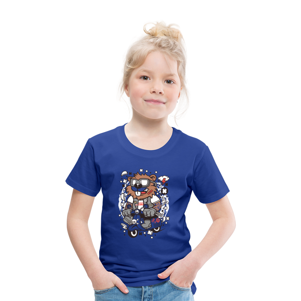 Maglietta Premium per bambini | Spreadshirt | Beaver Scooterist - blue royal