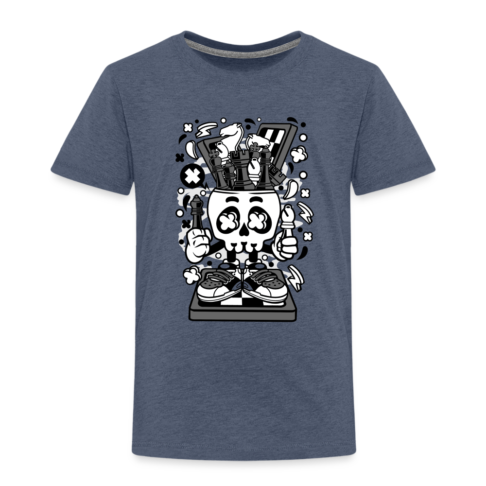 Maglietta Premium per bambini | Spreadshirt | Chess Skull - bluastro