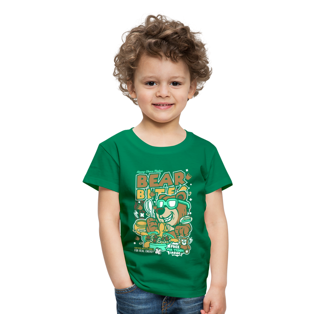 Maglietta Premium per bambini | Spreadshirt | Bear Bites - verde kelly