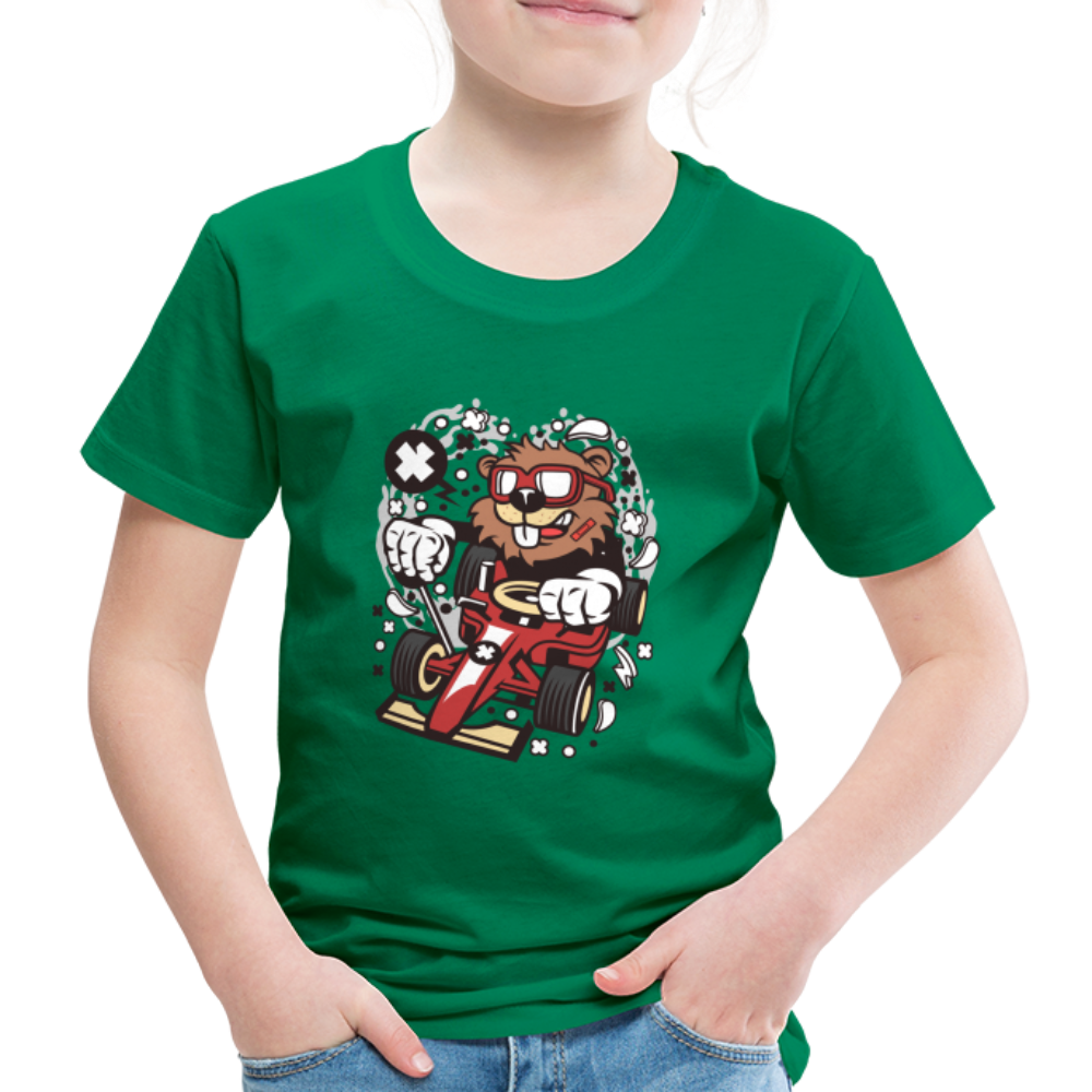 Maglietta Premium per bambini | Spreadshirt | Beaver Racer - verde kelly