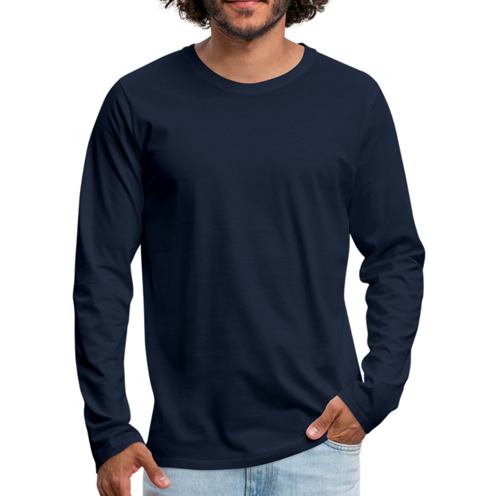 Maglietta Premium a manica lunga da uomo | Spreadshirt - navy