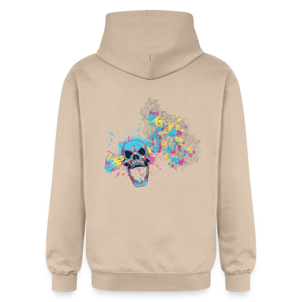 Felpa con cappuccio unisex Softstyle® | Gildan  | Skull Explosion - sabbia