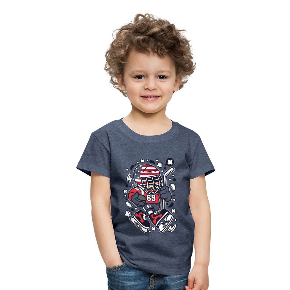 Maglietta Premium per bambini | Spreadshirt | American Hockey Kid - bluastro