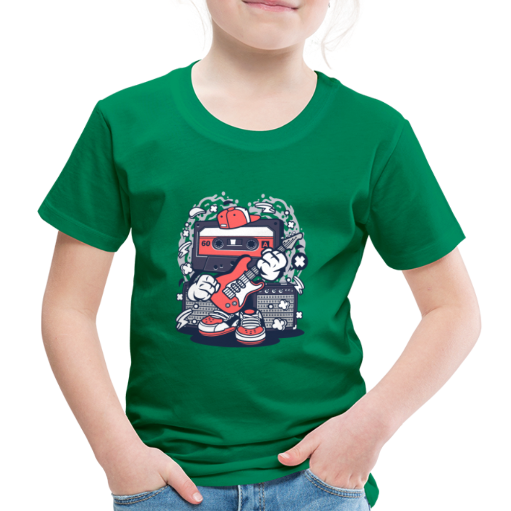 Maglietta Premium per bambini | Spreadshirt | Cassette Rockstar - verde kelly