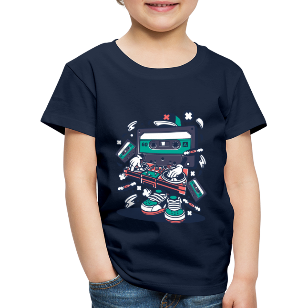 Maglietta Premium per bambini | Spreadshirt | Cassette Disk Jockey - navy