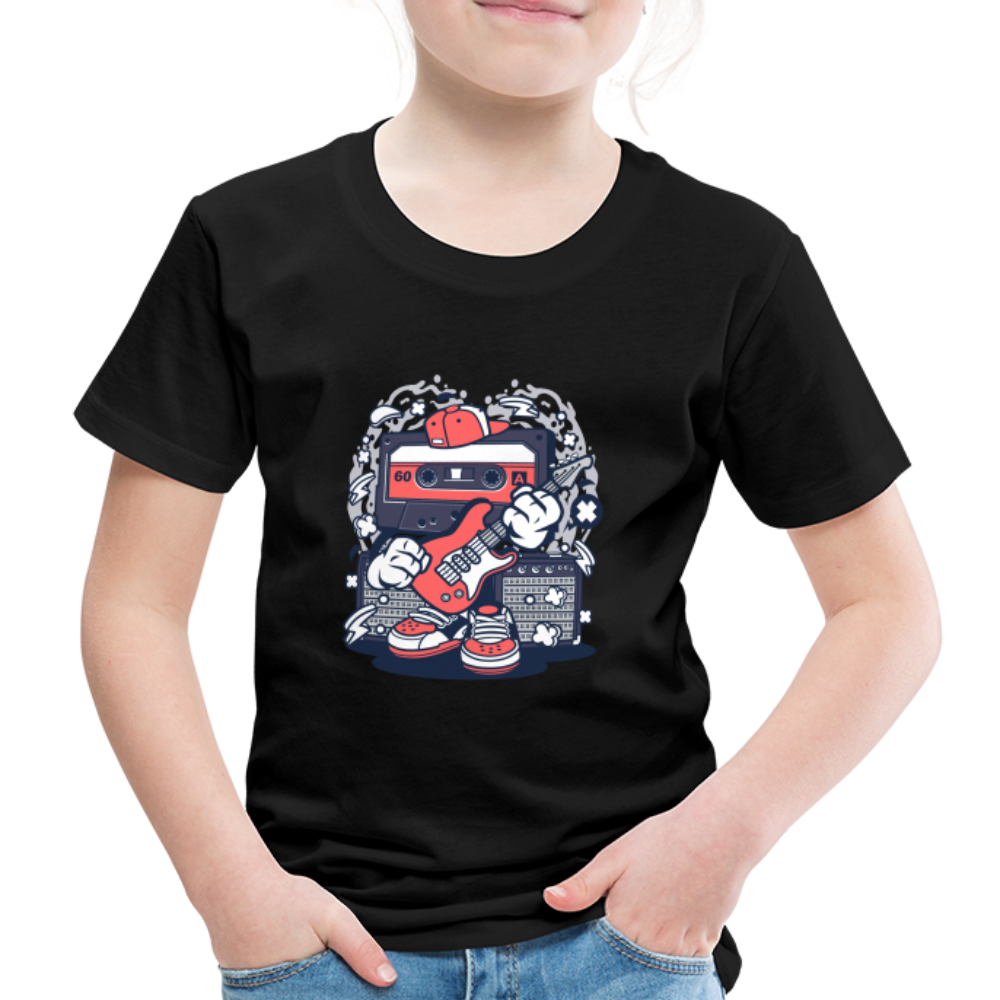 Maglietta Premium per bambini | Spreadshirt | Cassette Rockstar - nero