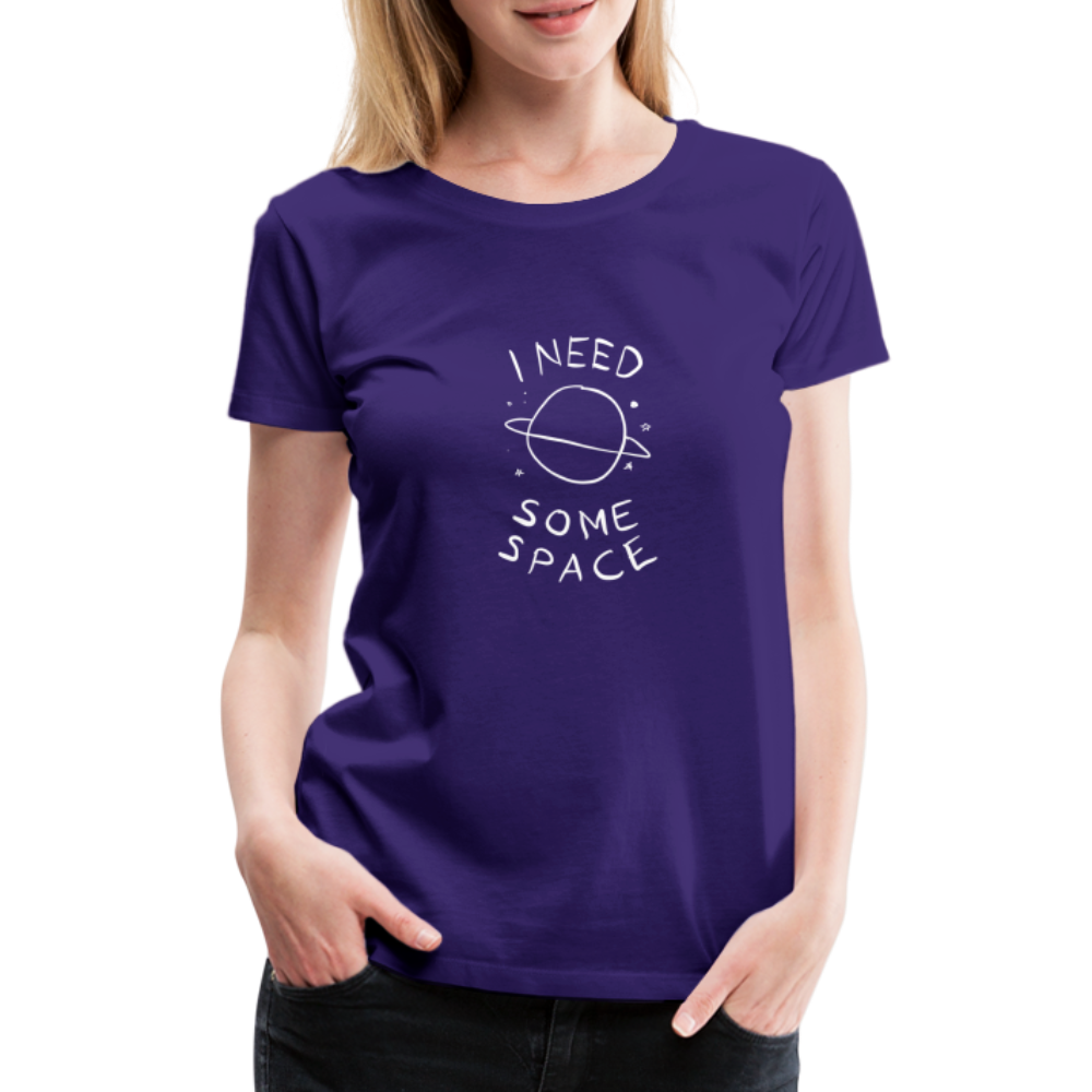 Maglietta Premium da donna | Spreadshirt | I Need Some Space - viola