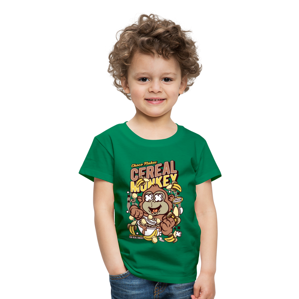 Maglietta Premium per bambini | Spreadshirt | Cereal Monkey - verde kelly