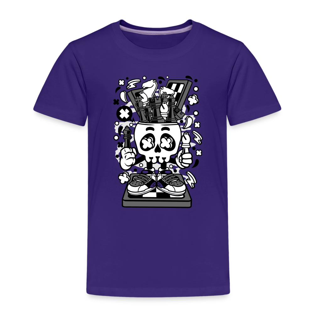 Maglietta Premium per bambini | Spreadshirt | Chess Skull - viola