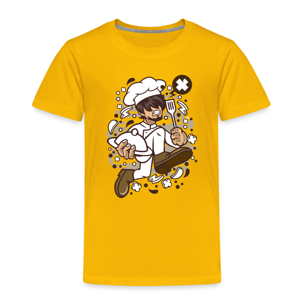 Maglietta Premium per bambini | Spreadshirt | Chef Running - giallo sole