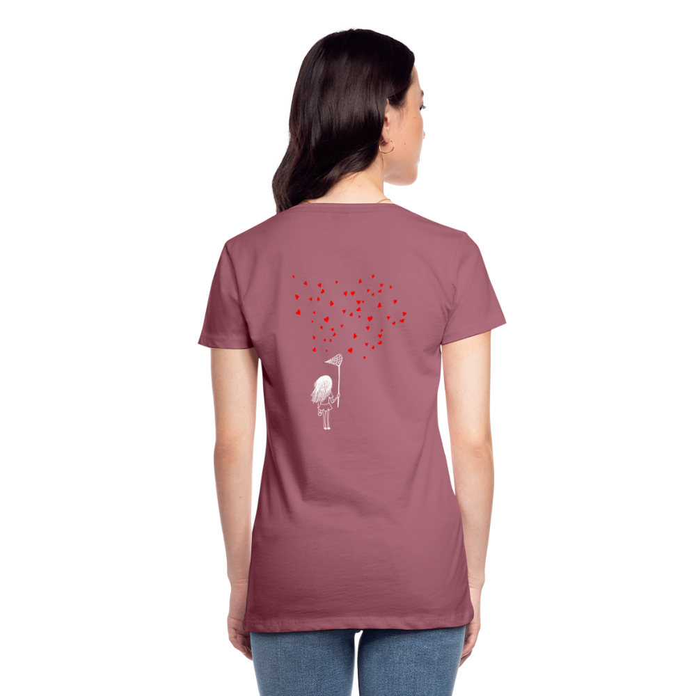 Maglietta Premium da donna | Spreadshirt | Collect Hearts - malva