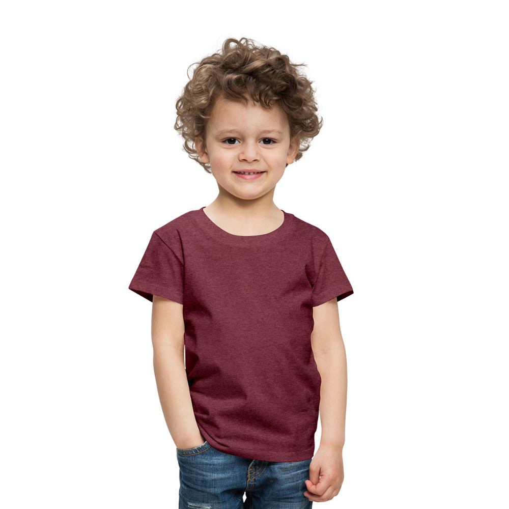 Maglietta Premium per bambini | Personalizzabile - rosso bordeaux melange