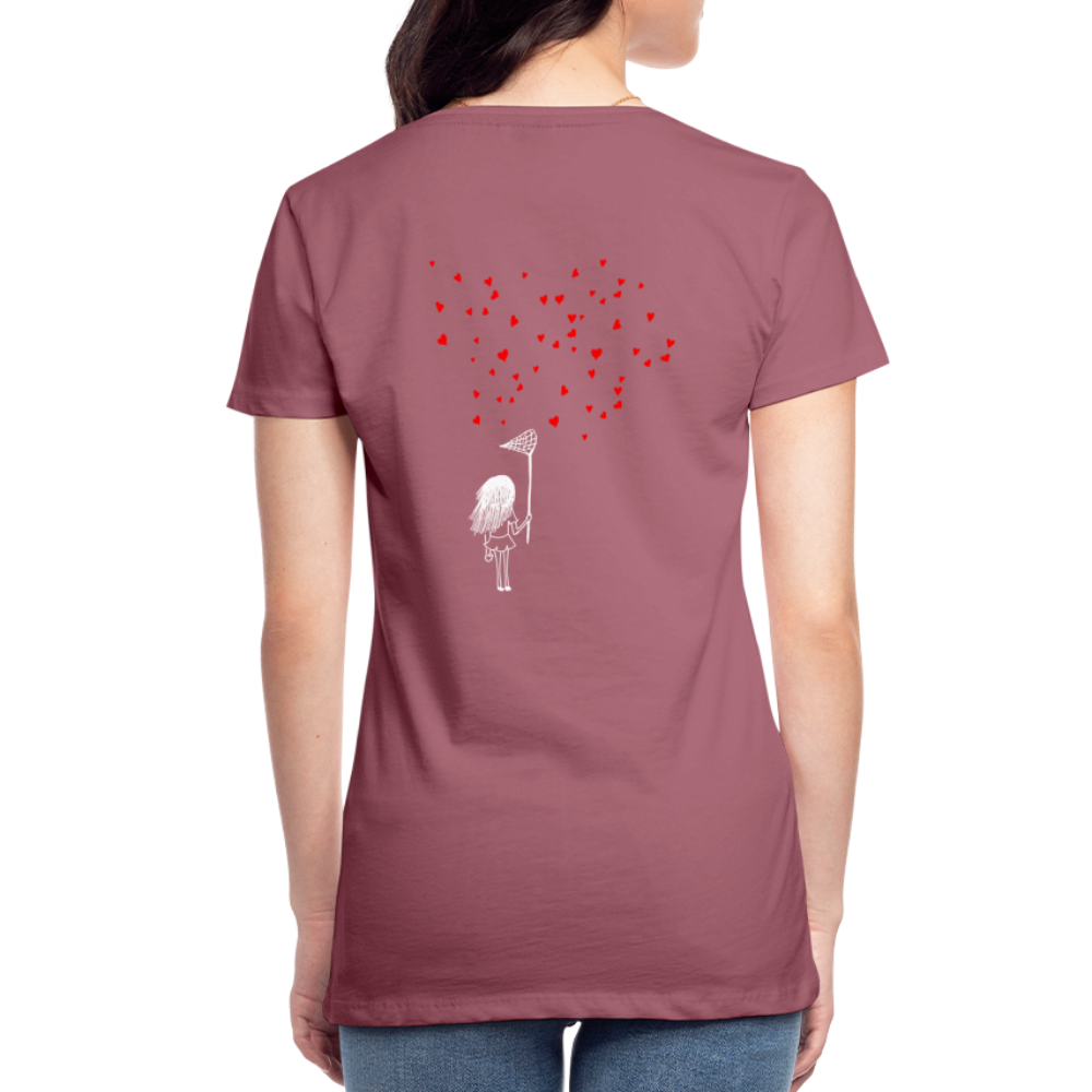 Maglietta Premium da donna | Spreadshirt | Collect Hearts - malva