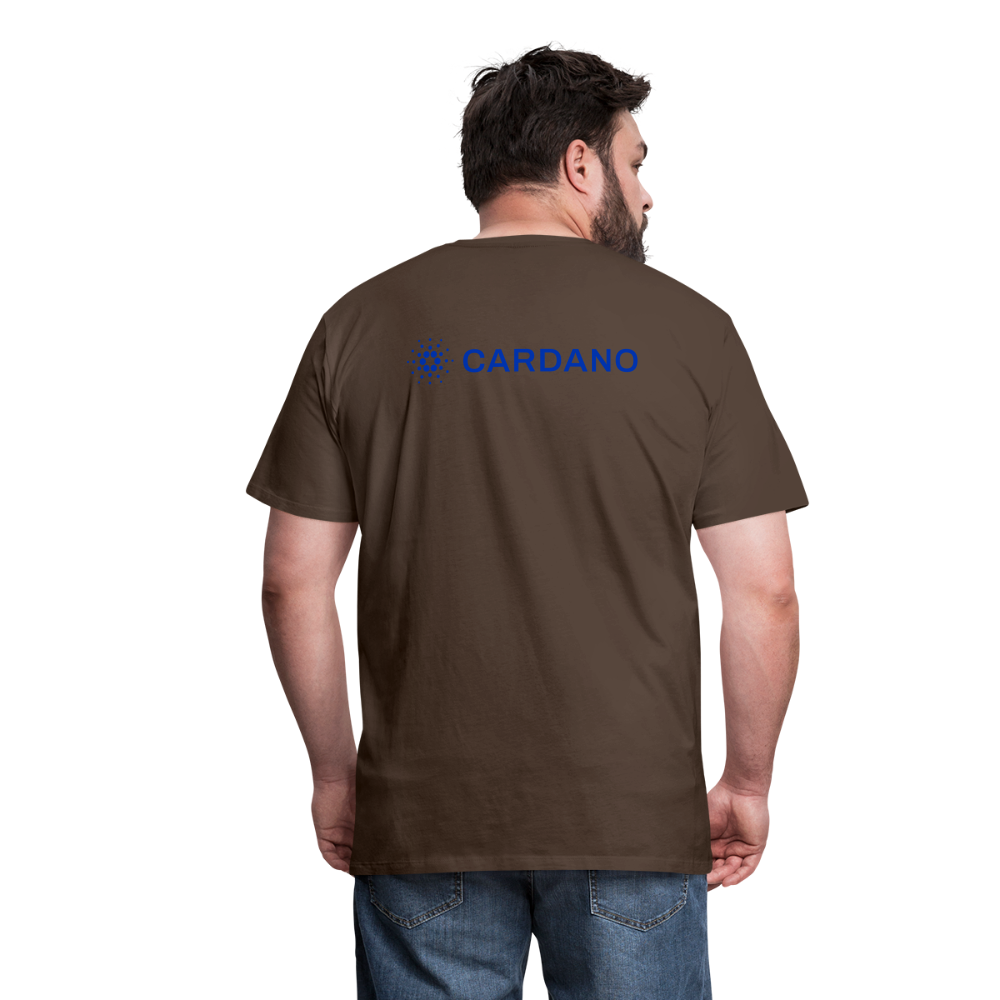 Maglietta Premium da uomo | Spreadshirt | Cardano™ #2 - marrone nobile