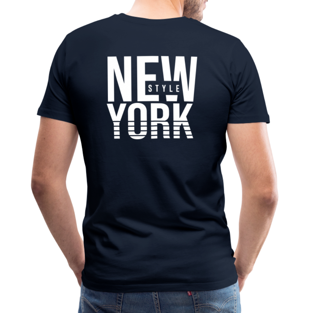 Maglietta Premium da uomo | Spreadshirt | New York Style - navy