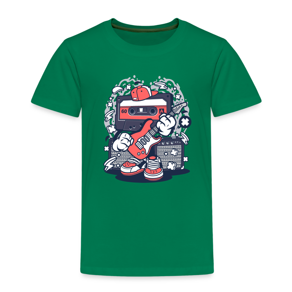 Maglietta Premium per bambini | Spreadshirt | Cassette Rockstar - verde kelly