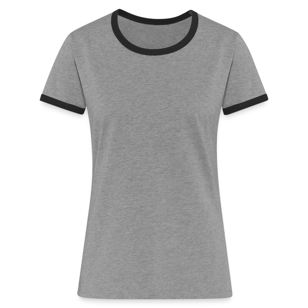 Maglietta Contrast da donna | Spreadshirt - grigio melange/nero