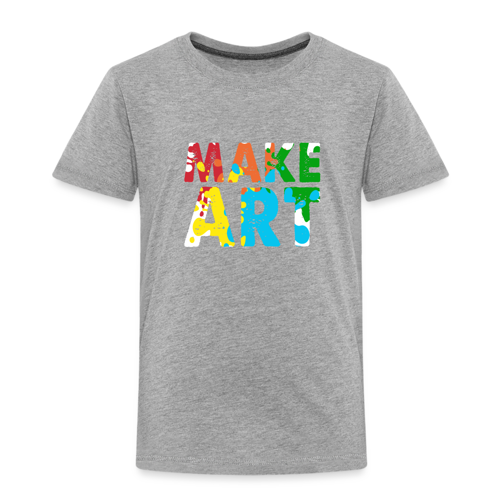 Maglietta Premium per bambini | Spreadshirt | Make Art - grigio melange