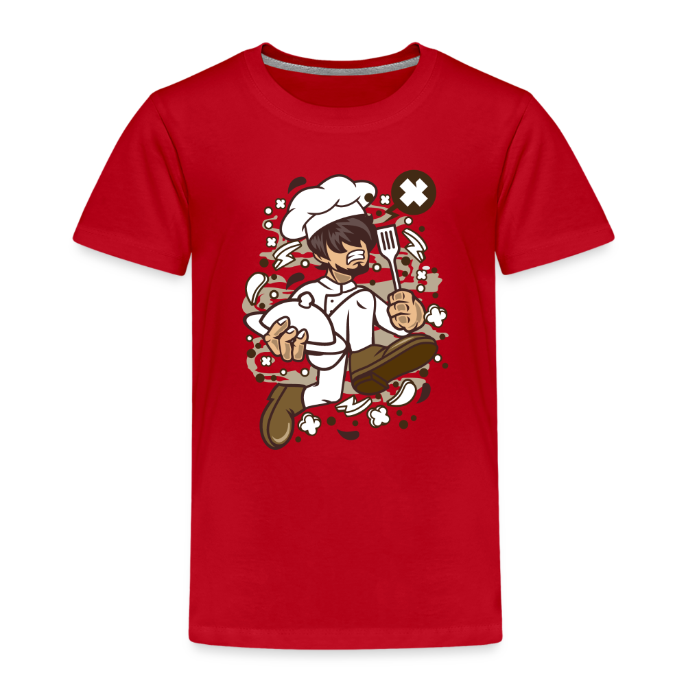 Maglietta Premium per bambini | Spreadshirt | Chef Running - rosso