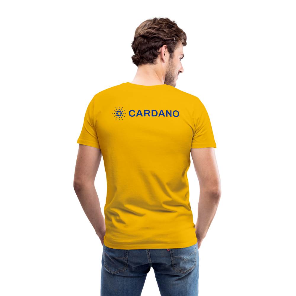 Maglietta Premium da uomo | Spreadshirt | Cardano™ #2 - giallo sole