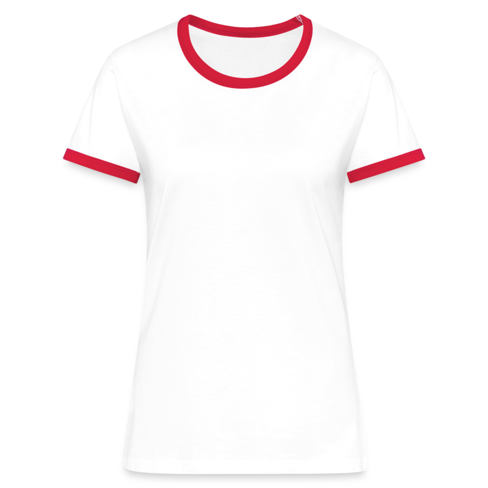 Maglietta Contrast da donna | Spreadshirt - bianco/rosso