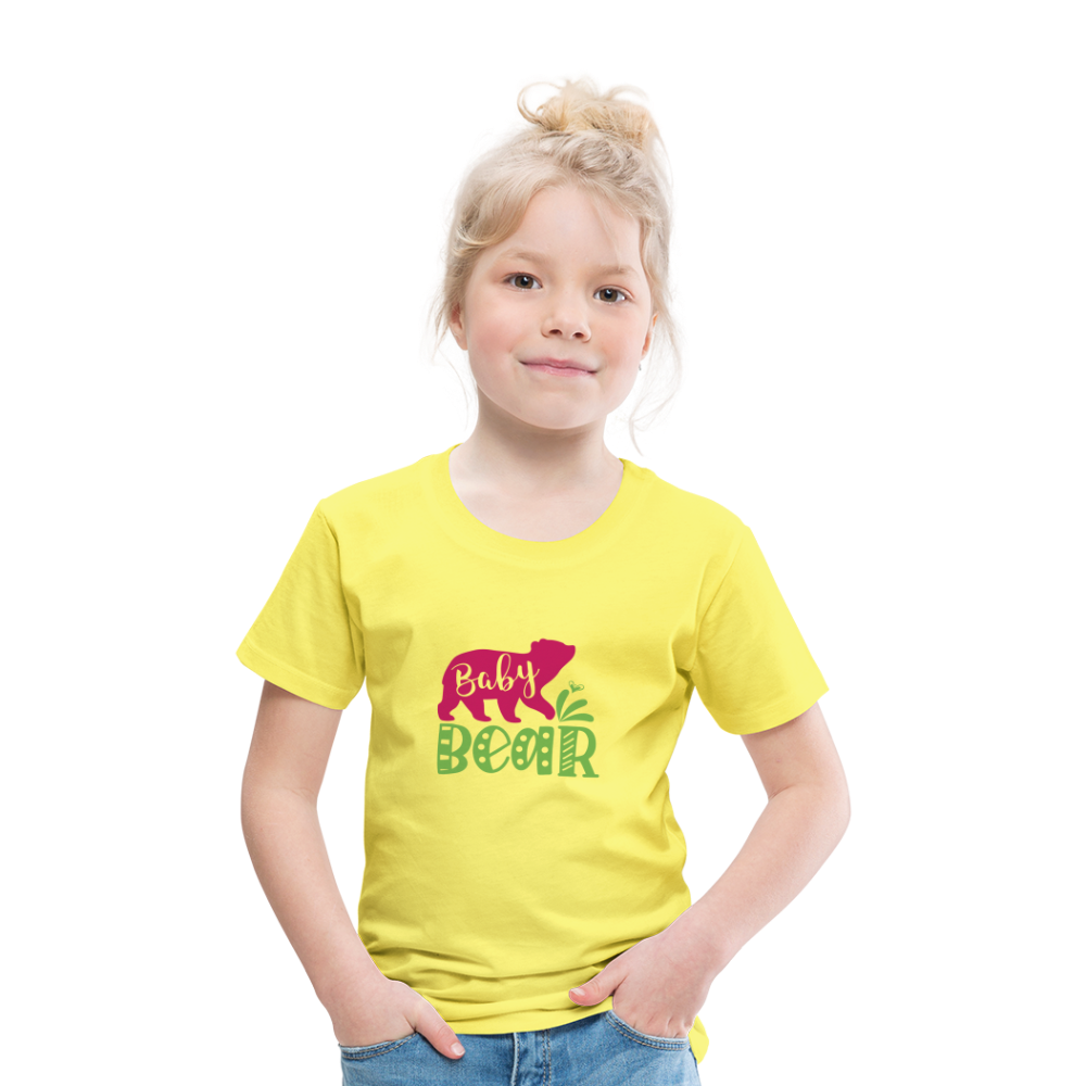 Maglietta Premium per bambini | Spreadshirt | Baby Bear - giallo