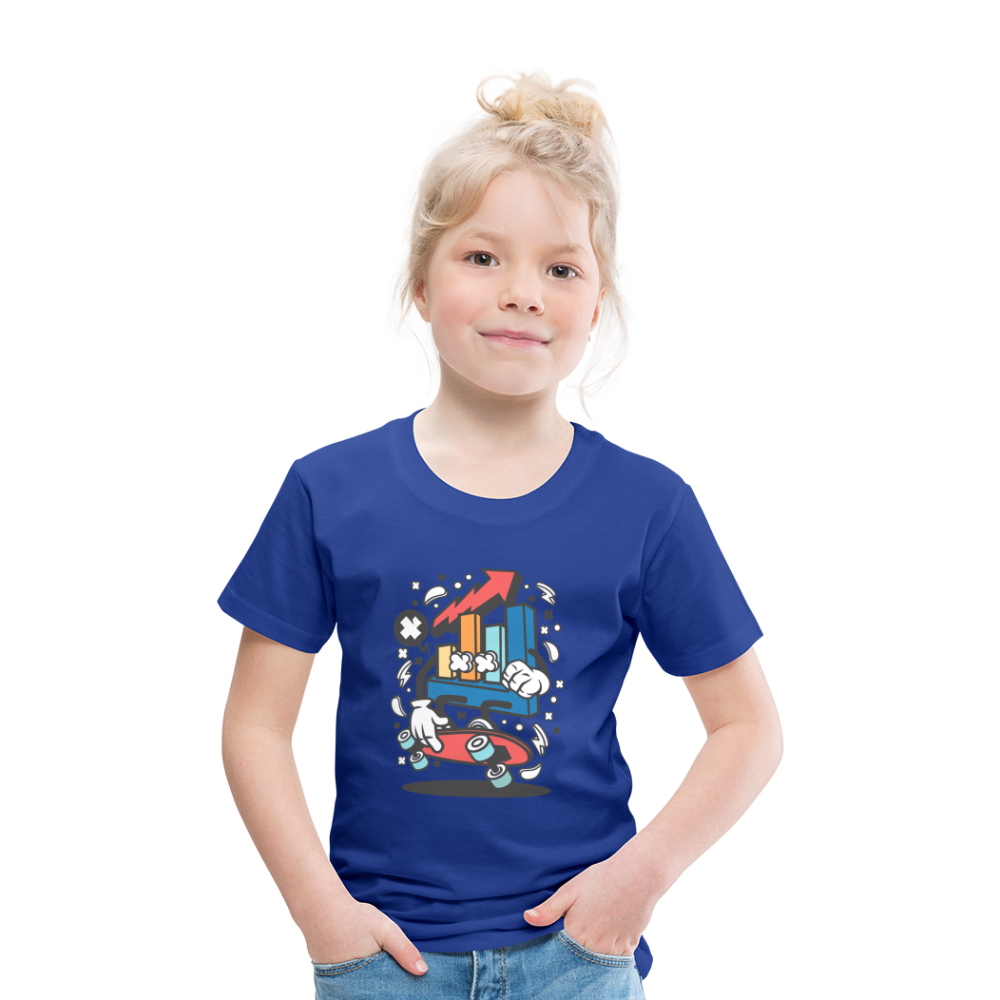 Maglietta Premium per bambini | Spreadshirt | Chart Skater - blue royal