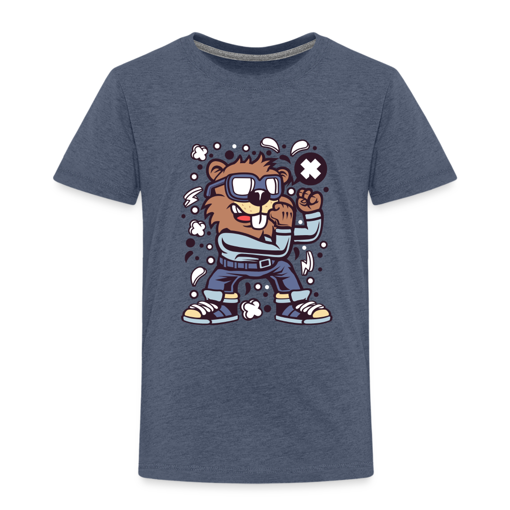 Maglietta Premium per bambini | Spreadshirt | Beaver Fighter - bluastro