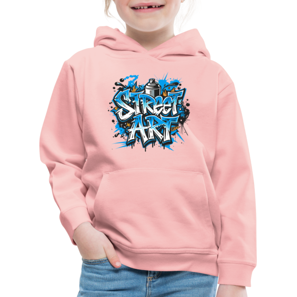 Felpa con cappuccio Premium per bambini | Spreadshirt | Street Art - rosa cristal