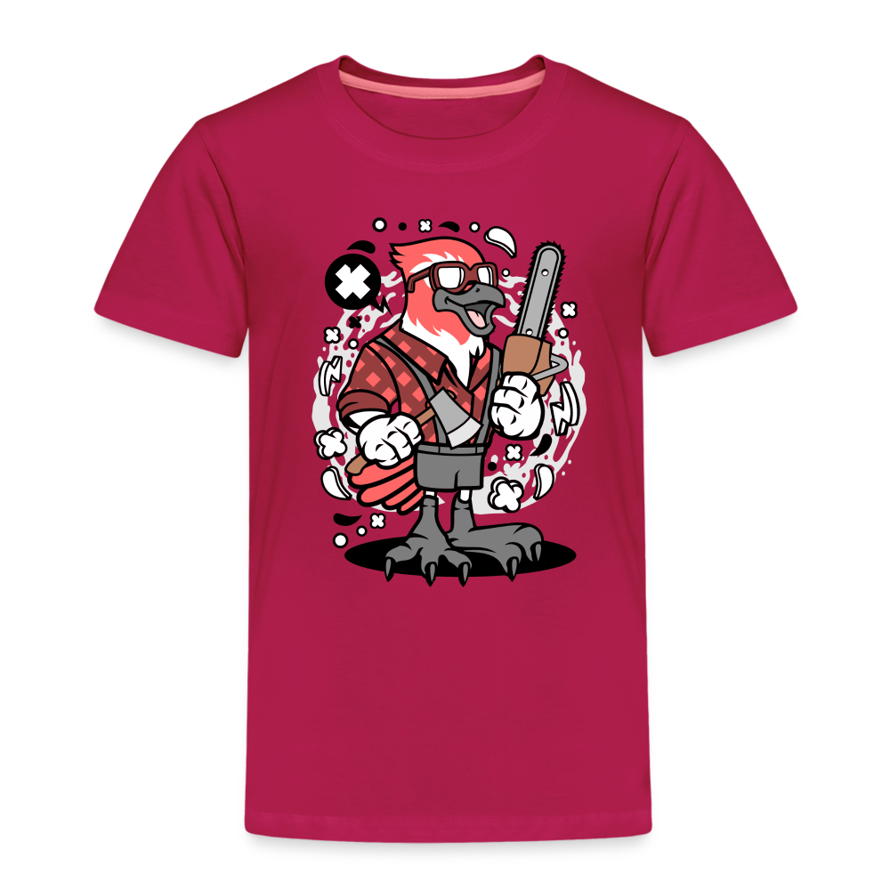 Maglietta Premium per bambini | Spreadshirt | Bird Lumberjack - Borgogna