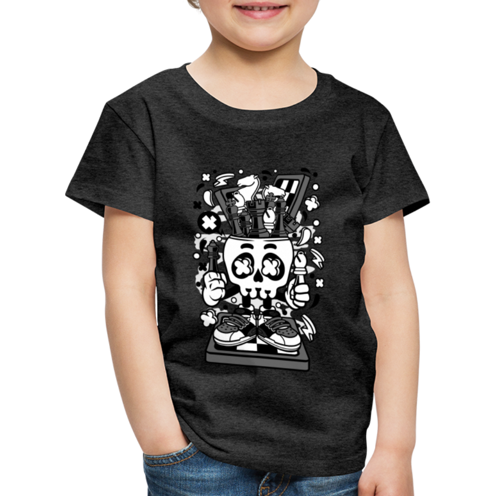 Maglietta Premium per bambini | Spreadshirt | Chess Skull - antracite