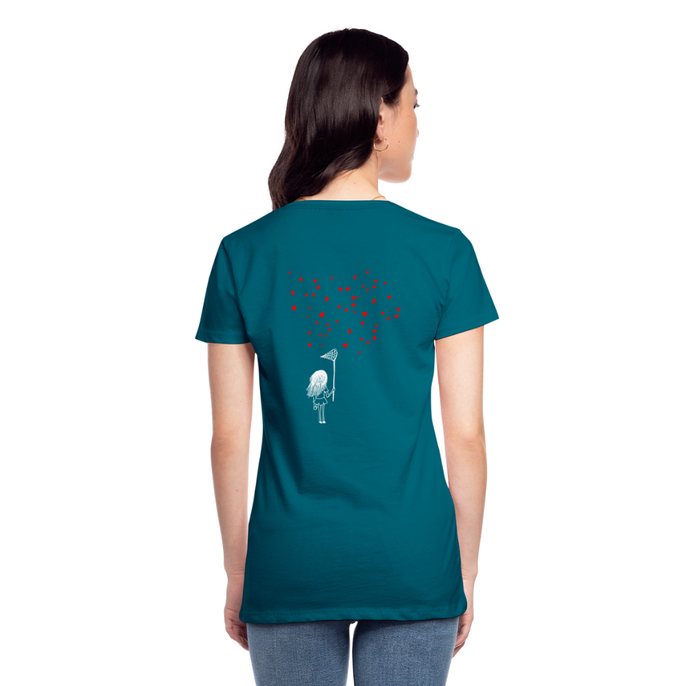 Maglietta Premium da donna | Spreadshirt | Collect Hearts - blu diva