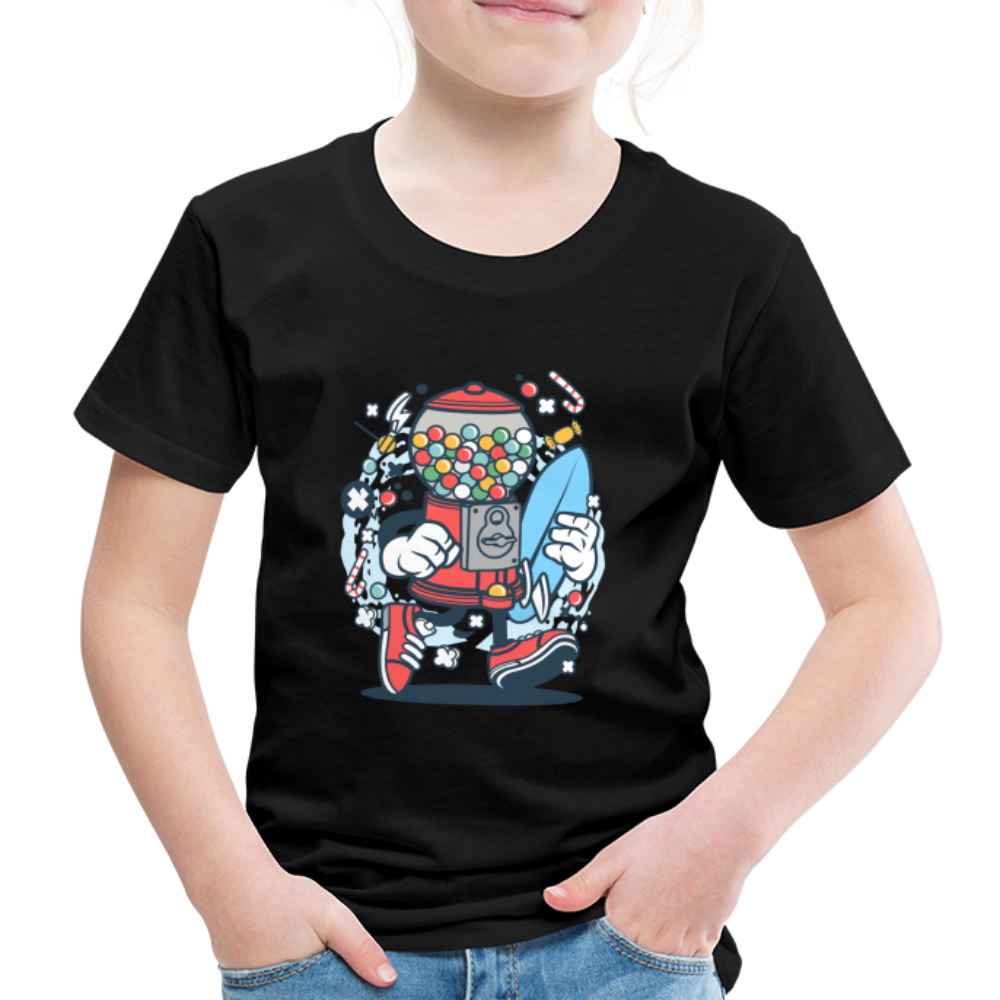 Maglietta Premium per bambini | Spreadshirt | Candy Machine Surfer - nero