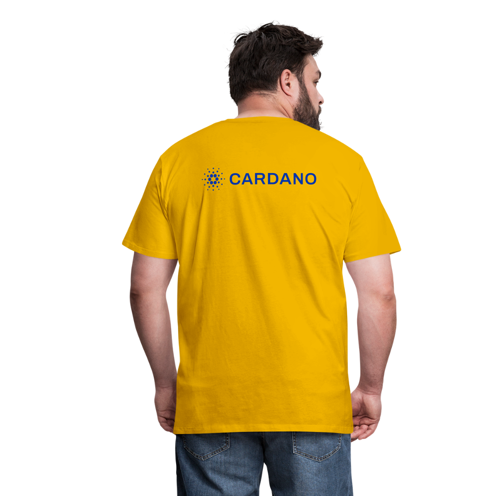 Maglietta Premium da uomo | Spreadshirt | Cardano™ #2 - giallo sole