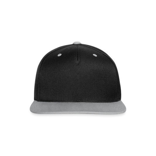 Cappellino snapback in contrasto cromatico | Beechfield - nero/grigio